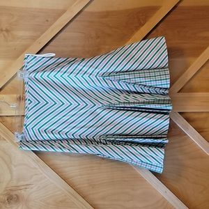 Ralph Lauren Spring Skirt, Sz 10, Green, Pink and White